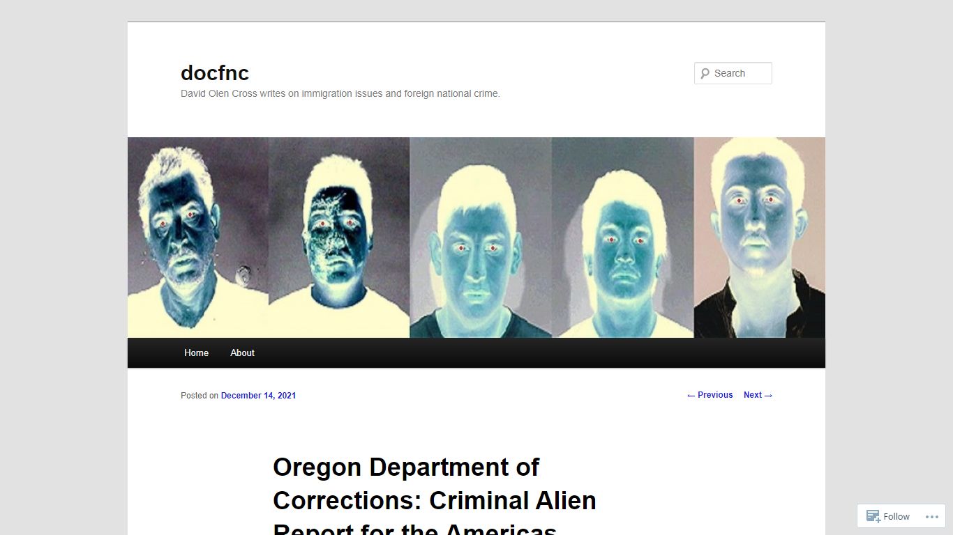 Oregon Department of Corrections: Criminal Alien Report ...